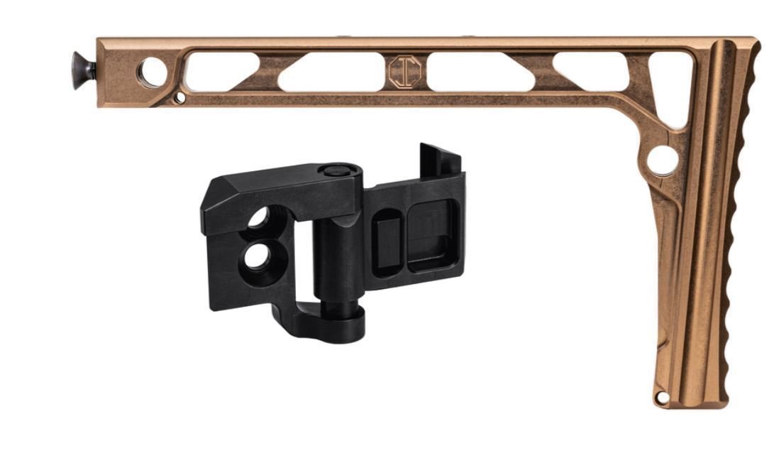 JMac Customs SS-8R Stock with JMac 1913 Folding Mech Tan