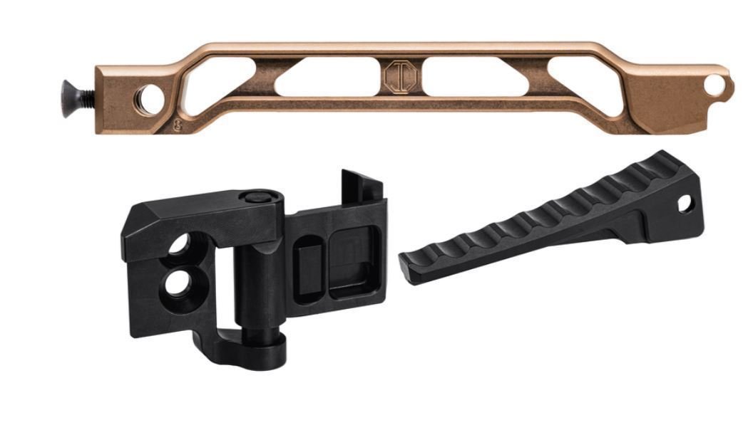JMac Customs Tan AB-8R with Brace Adapter and JMac 1913 Folding Mech