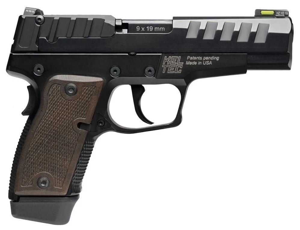 Kel-Tec P15 Striker Fired Polymer Frame Compact 9mm Pistol Walnut Grips