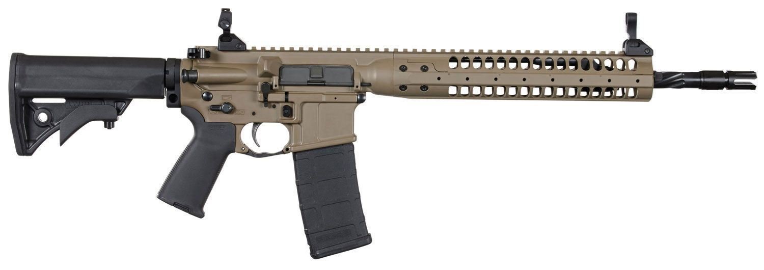 LWRC ICSPR 223 Rem Semi-Auto Rifle CA Compliant FDE 10rd