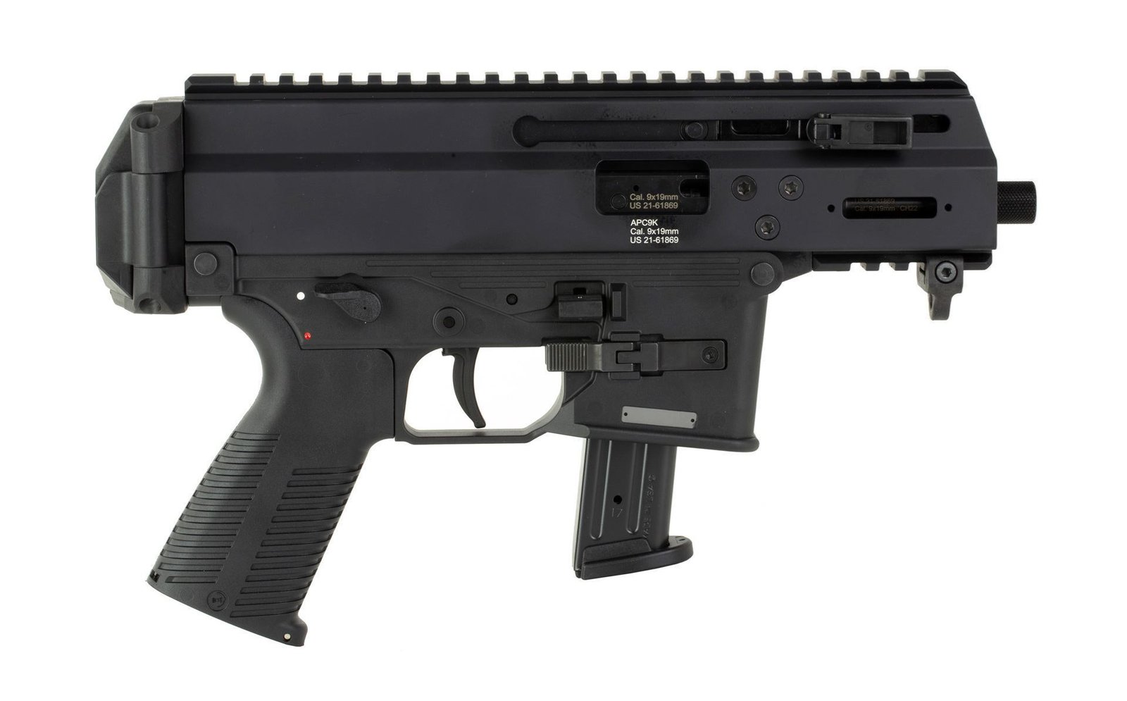 B&T APC9K PRO Semi-Auto 9mm Pistol 4.5″ Threaded Barrel Black 30rd Sig Mags