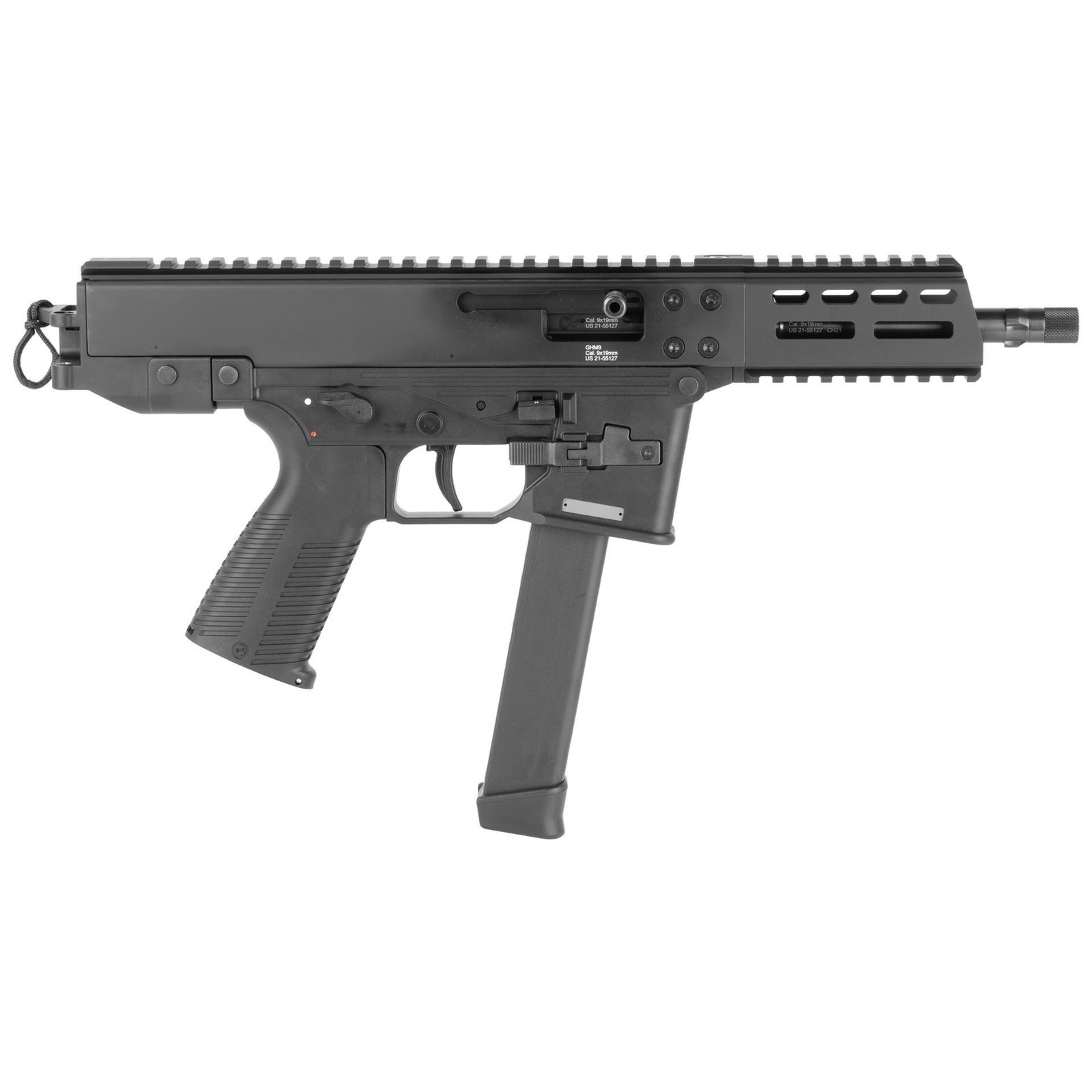 B&T GHM9 Gen 2 Semi-Auto 9mm Pistol Glock Magazine Compatible 33rd