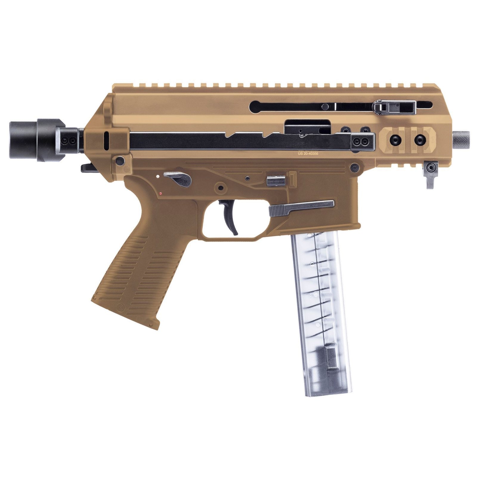 B&T APC9K PRO Semi-Auto 9mm 30rd Pistol Coyote Tan