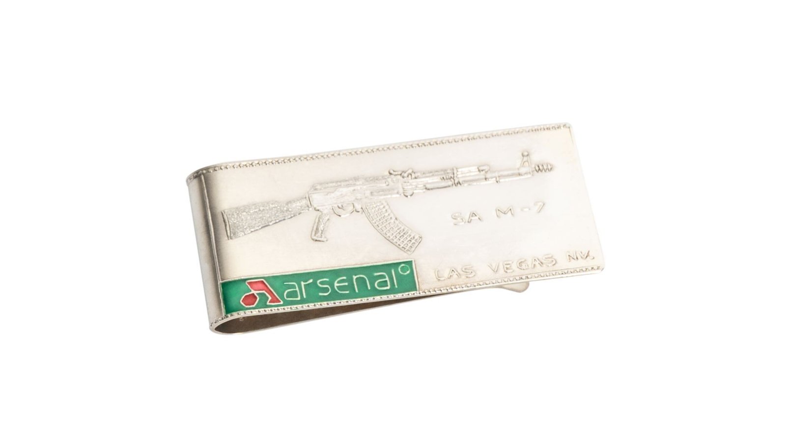 Arsenal .925 Pure Silver Money Clip with Arsenal Logo