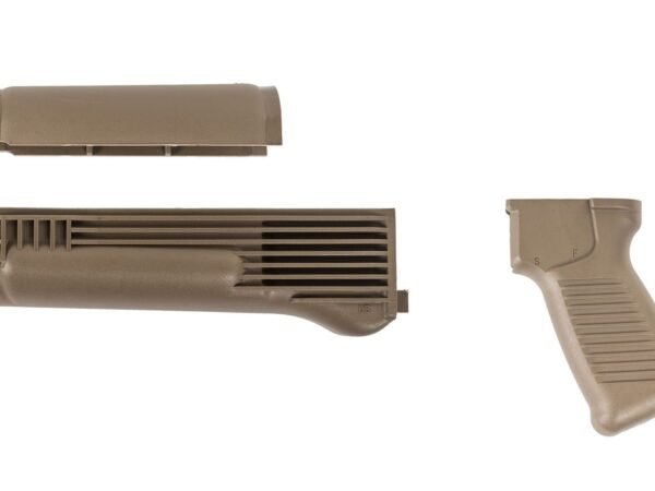 Arsenal FDE Polymer Handguard and SAW Style Pistol Grip Set for Milled Receiver
