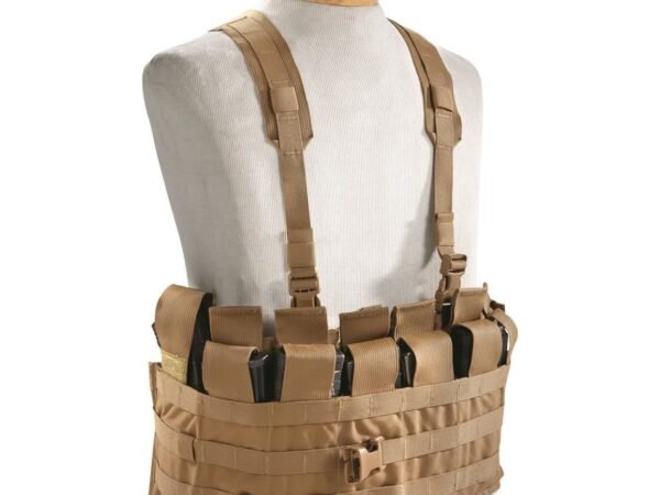 Chest Rig USMC Military Surplus New Magazine Pouches Coyote Brown