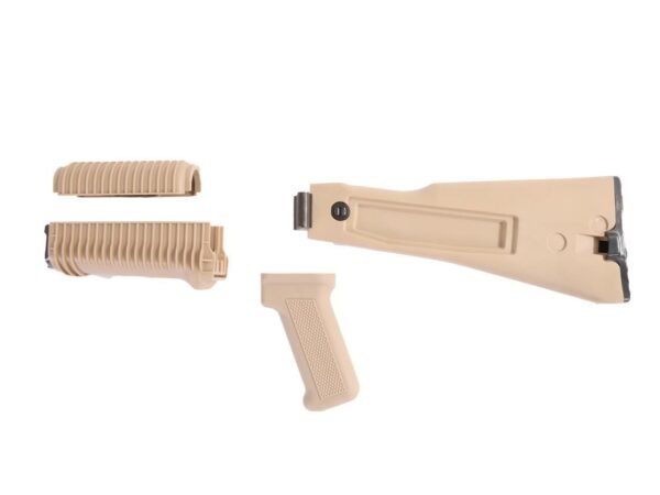 Arsenal US 4 Piece Desert Sand Left Side Folding Buttstock & Handguard Set Stamped Receivers