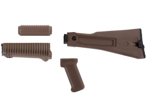 Arsenal US 4 Piece FDE Left Side Folding Buttstock & Handguard Set Stamped Receivers