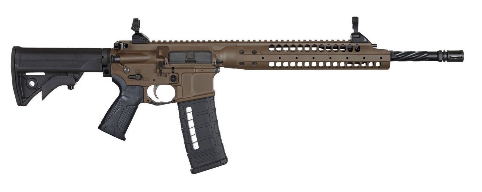 LWRC International SIX8 A5 6.8mm 16.1″ Barrel 30rd Semi-Auto Rifle Patriot Brown
