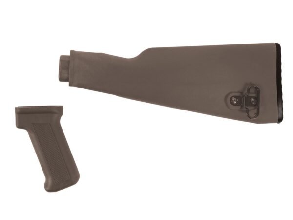 Arsenal Intermediate Length FDE AK47 Buttstock and Pistol Grip Set for Milled Receivers