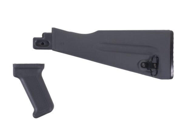 Arsenal AK47 / AK74 Warsaw Length Gray Buttstock and Pistol Grip Set for Stamped Receivers