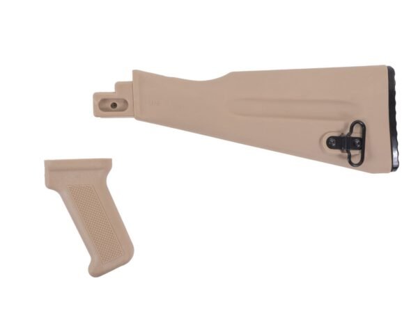 Arsenal Desert Sand Warsaw Pact Length Buttstock and Pistol Grip for Stamped Receivers