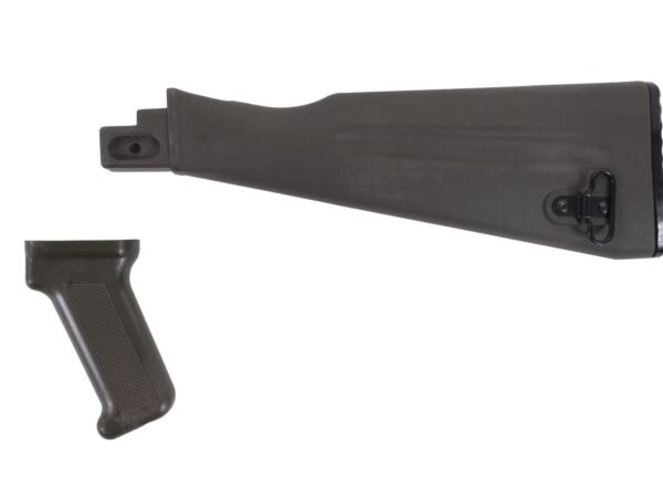Arsenal OD Green NATO Length Buttstock and Pistol Grip Set for Stamped Receivers