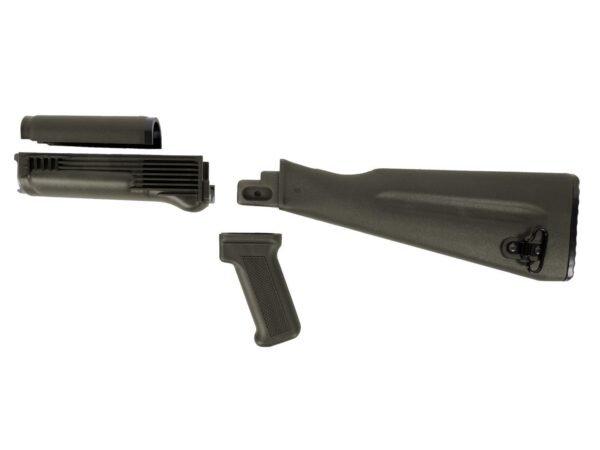 Arsenal 4 Piece OD Green Warsaw Length Mil Spec Buttstock Set for Stamped Receivers