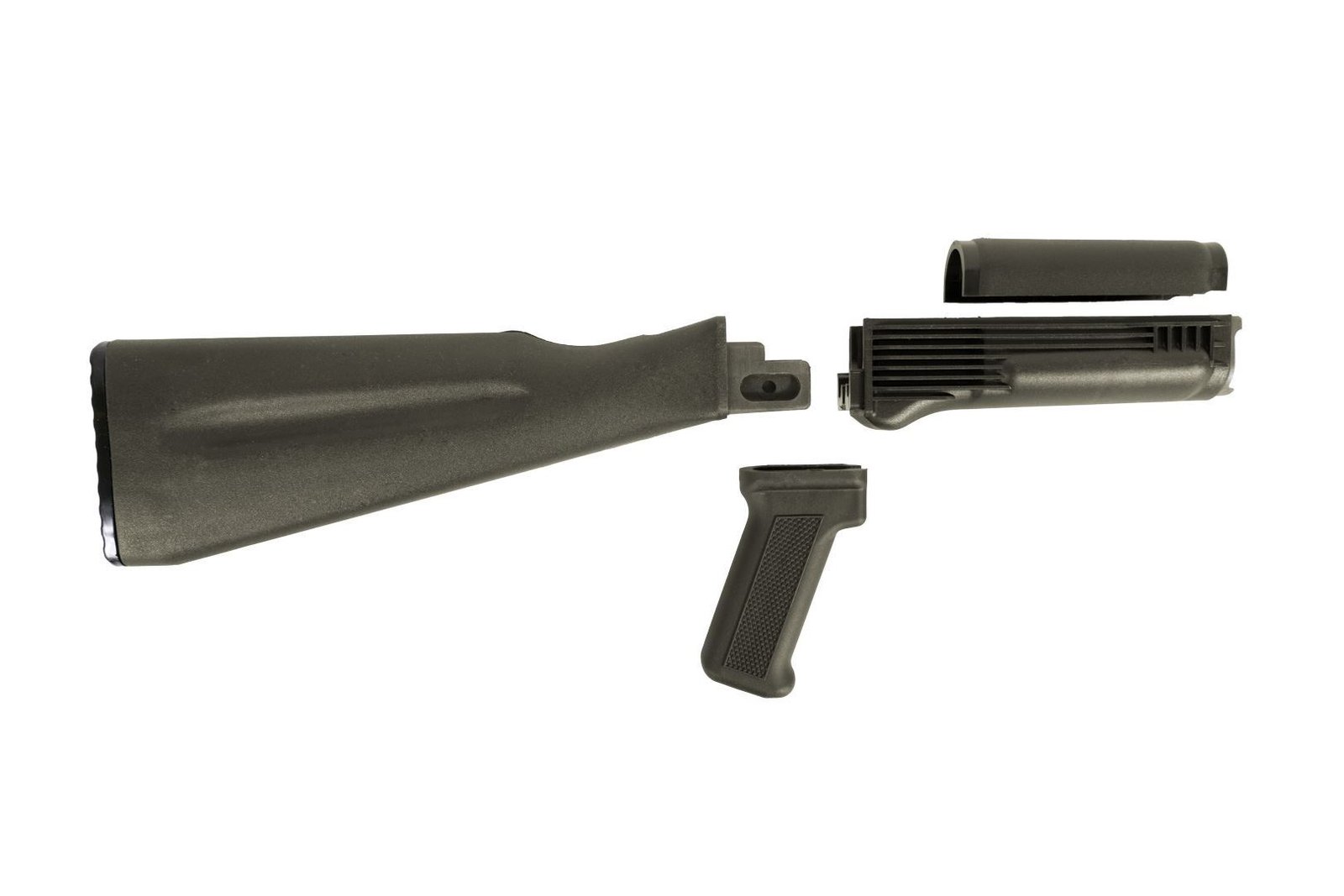 Arsenal 4 Piece OD Green Warsaw Length Mil Spec Buttstock Set for Stamped Receivers
