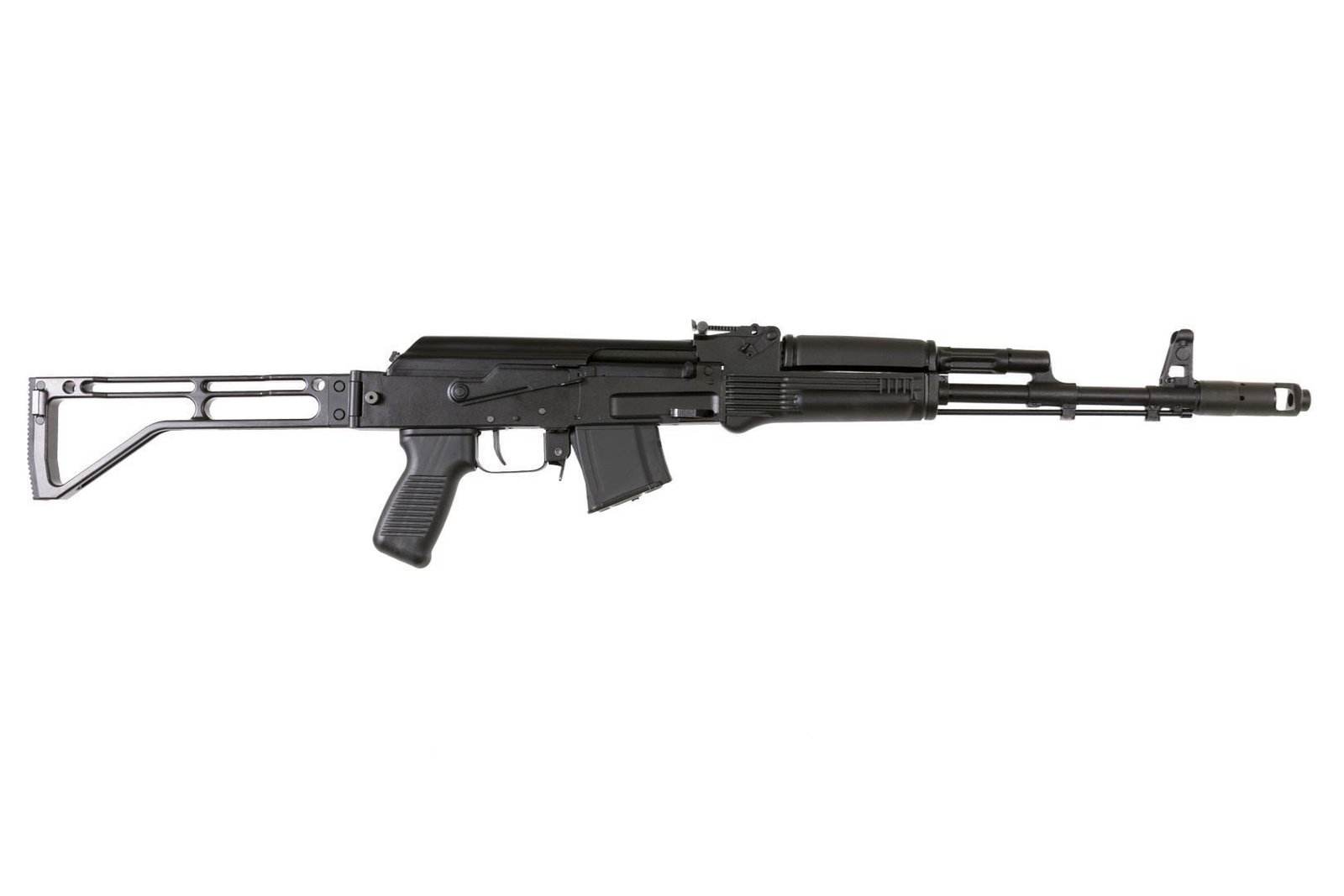 Arsenal SAM7SF 7.62x39mm Semi-Auto AK-47 Rifle with Aluminum Side-folding Buttstock Black Furniture