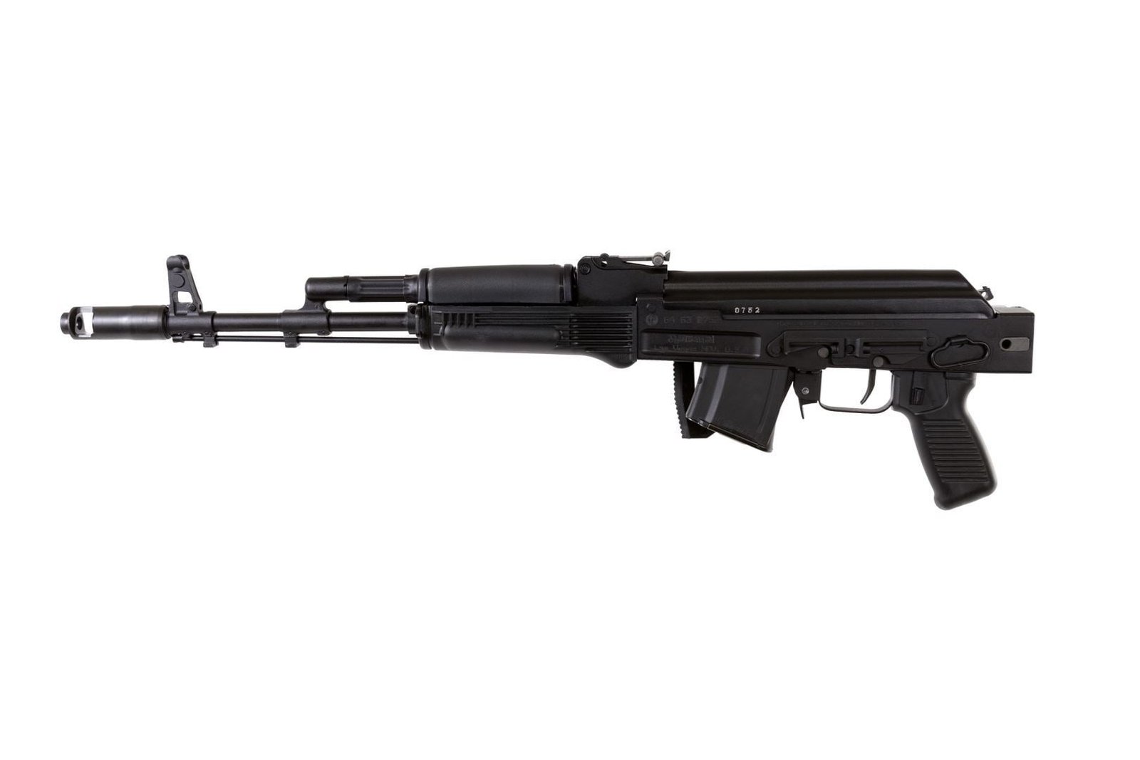 Arsenal SAM7SF 7.62x39mm Semi-Auto AK-47 Rifle with Aluminum Side-folding Buttstock Black Furniture