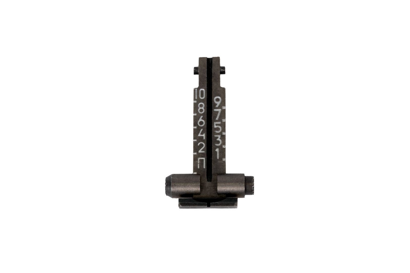 IZHMASH 1000m Rear Sight Leaf Assembly with Cyrillic “P” Battle Mark for 7.62x39mm 5.56x45mm and 5.45x39mm AK74 and AK100 Rifles