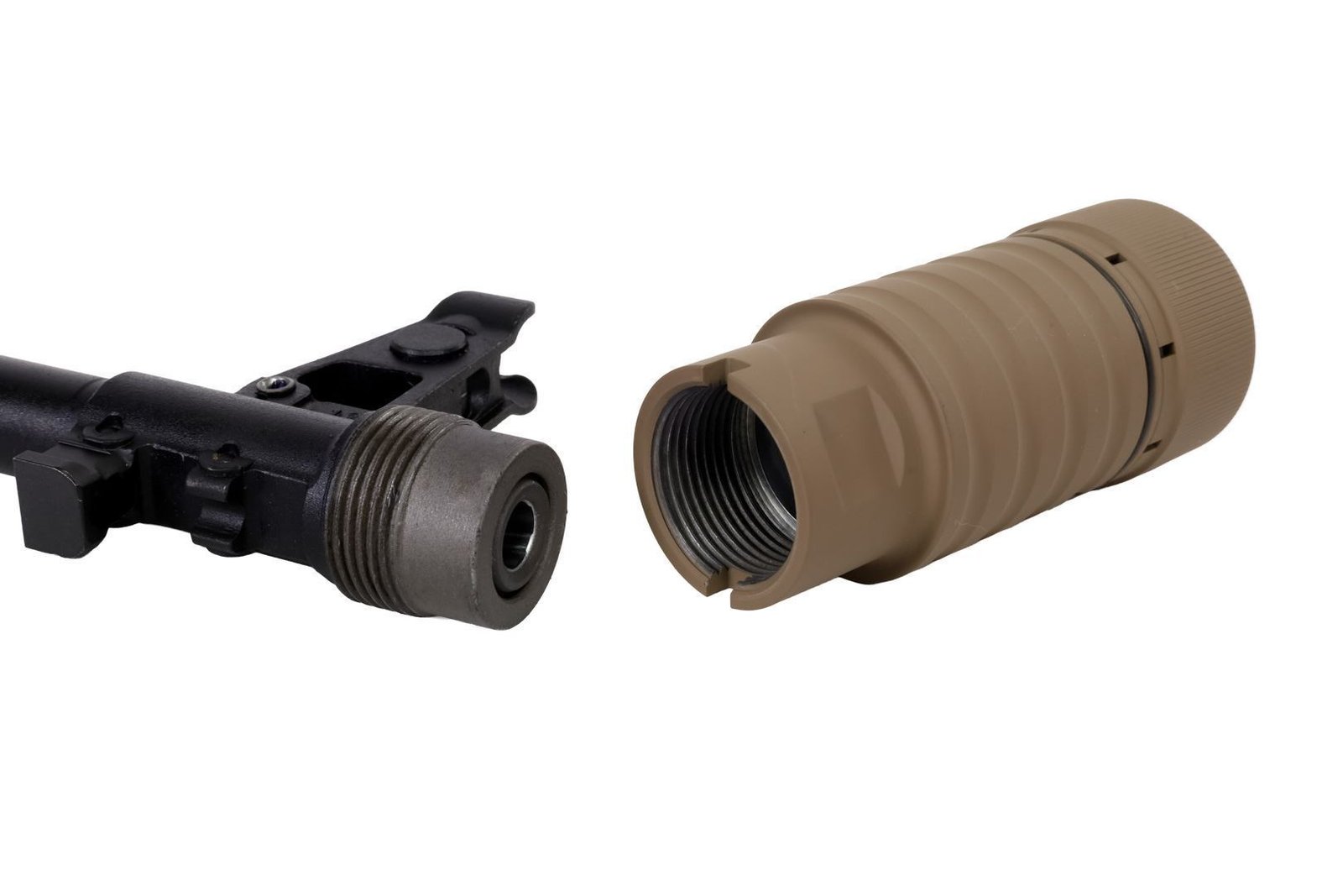 Arsenal FDE Cerakote 4 Piece Flash Hider Original Bulgarian 24×1.5 RH Threads