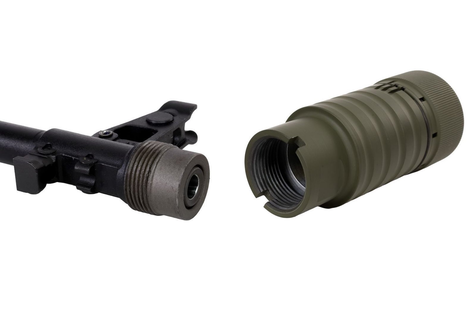 Arsenal OD Green Cerakote 4 Piece Flash Hider Original Bulgarian 24×1.5 RH Threads