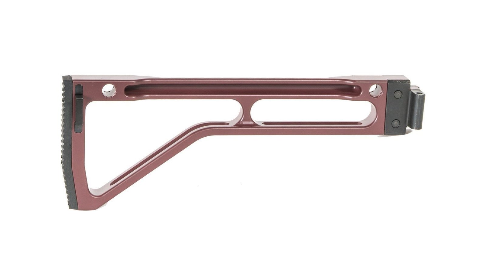 Arsenal Side Folding Plum Stock Assembly Machined Hard Anodized Aluminum