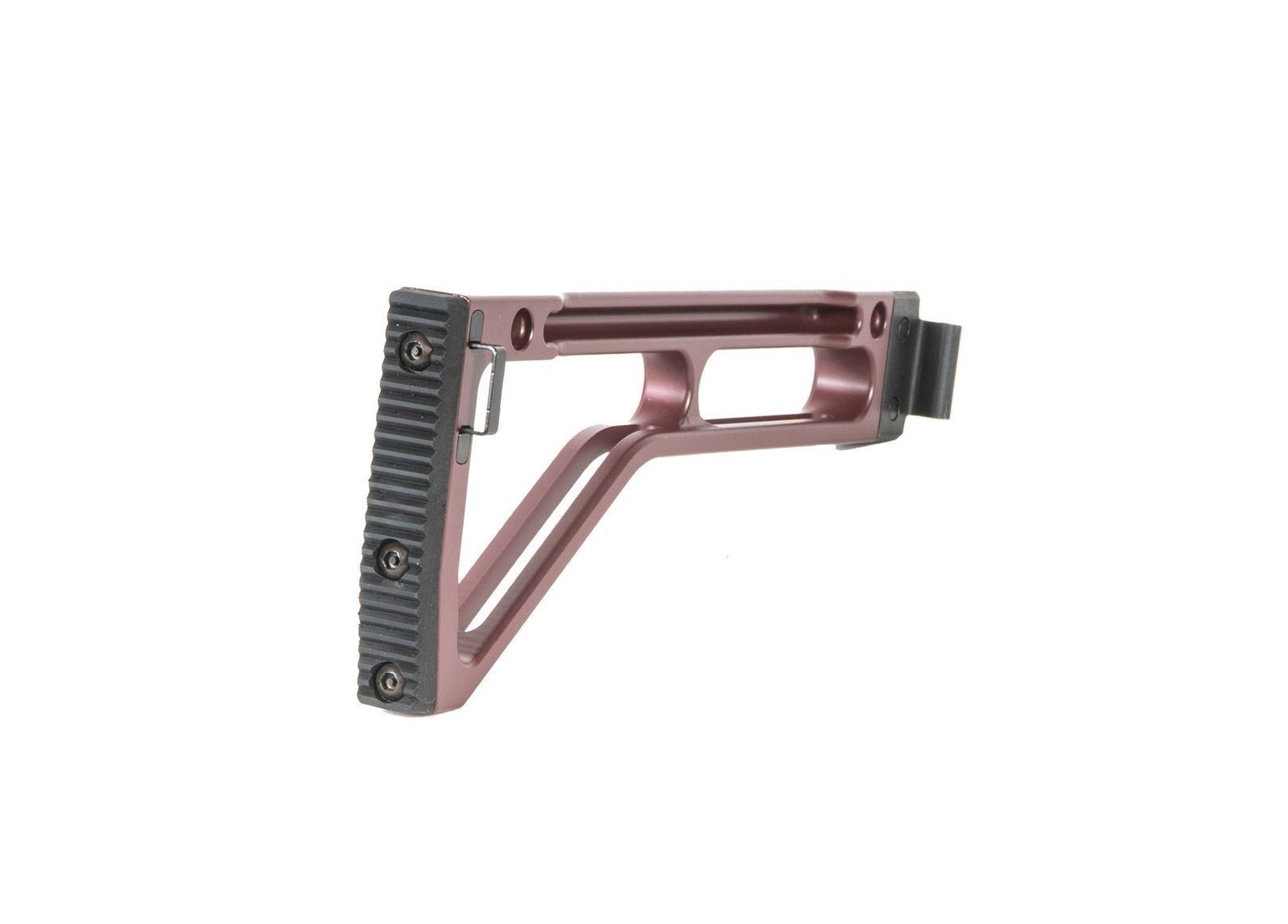Arsenal Side Folding Plum Stock Assembly Machined Hard Anodized Aluminum